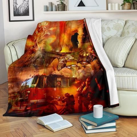 Firefighter Sherpa Fleece Blanket
