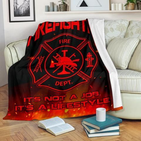 Firefighter Sherpa Fleece Blanket