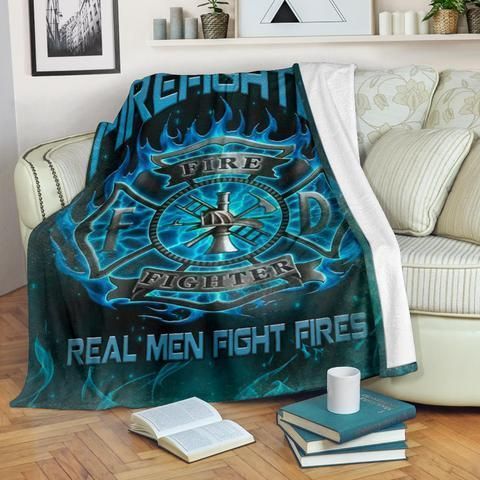 Firefighter Sherpa Fleece Blanket