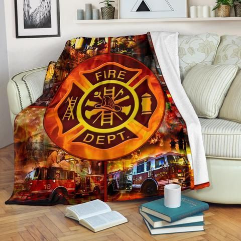 Firefighter Sherpa Fleece Blanket