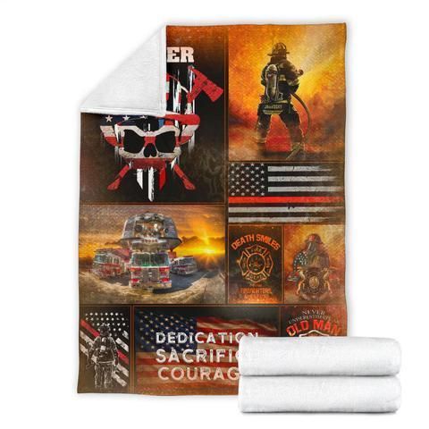 Firefighter Sherpa Fleece Blanket