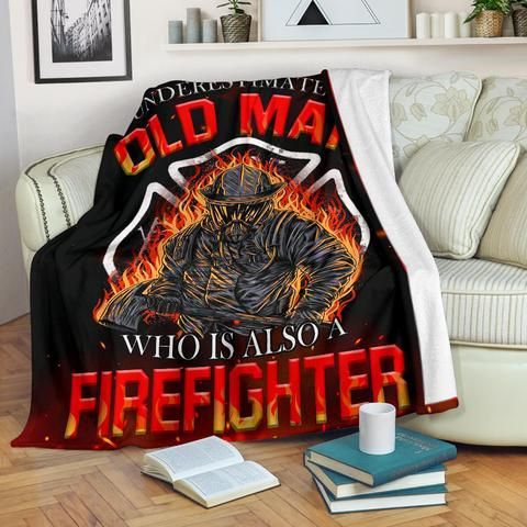 Firefighter Sherpa Fleece Blanket
