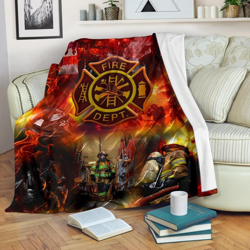 Firefighter Sherpa Fleece Blanket