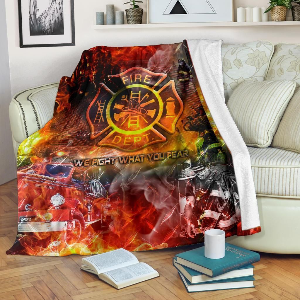 Firefighter Sherpa Fleece Blanket