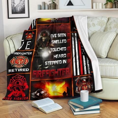 Firefighter Sherpa Fleece Blanket