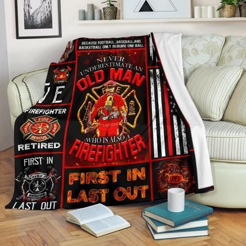 Firefighter Sherpa Fleece Blanket