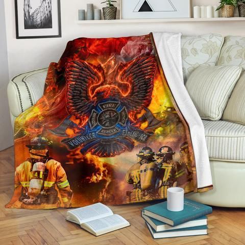 Firefighter Sherpa Fleece Blanket