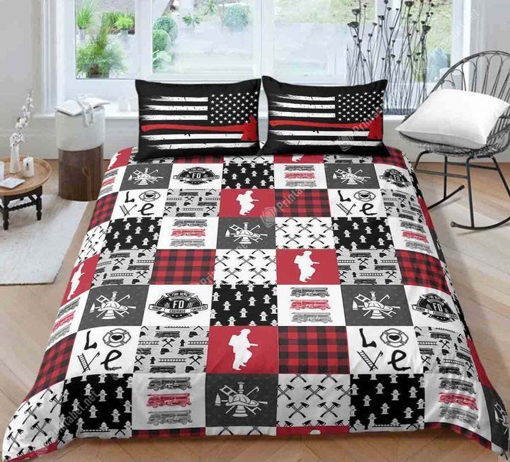Firefighter Bedding Set