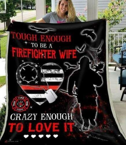Firefighter Sherpa Fleece Blanket