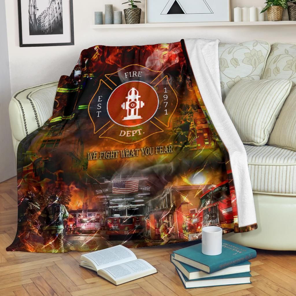 Firefighter Sherpa Fleece Blanket