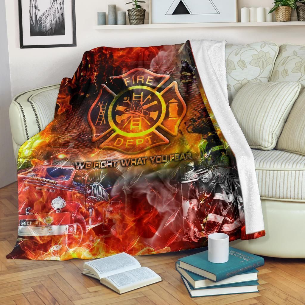 Firefighter Sherpa Fleece Blanket