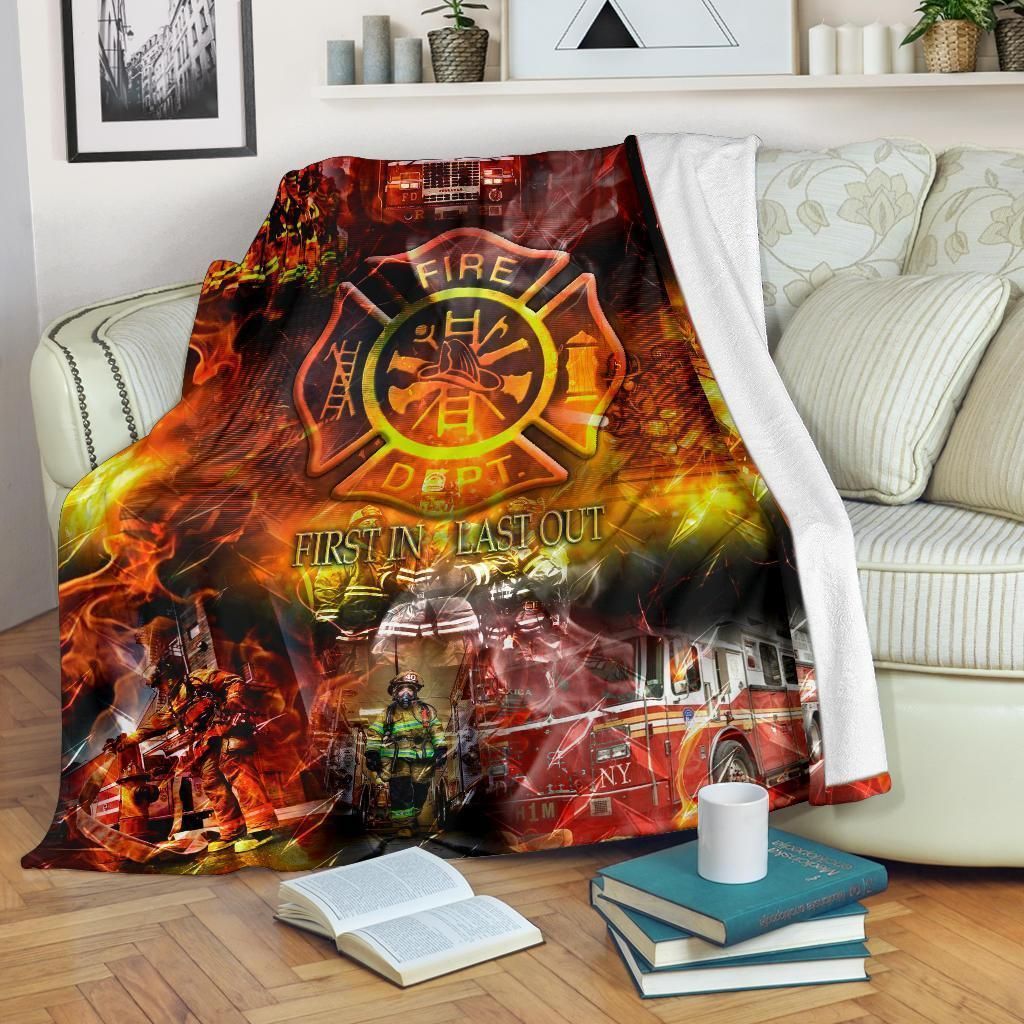 Firefighter Sherpa Fleece Blanket