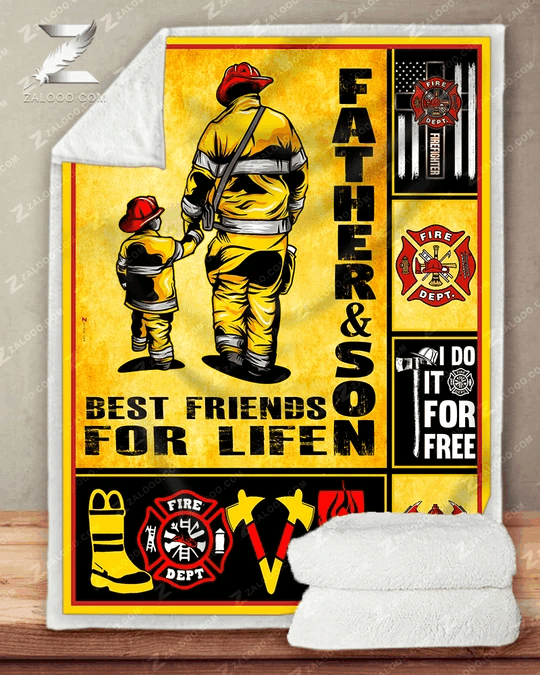 Firefighter Sherpa Fleece Blanket