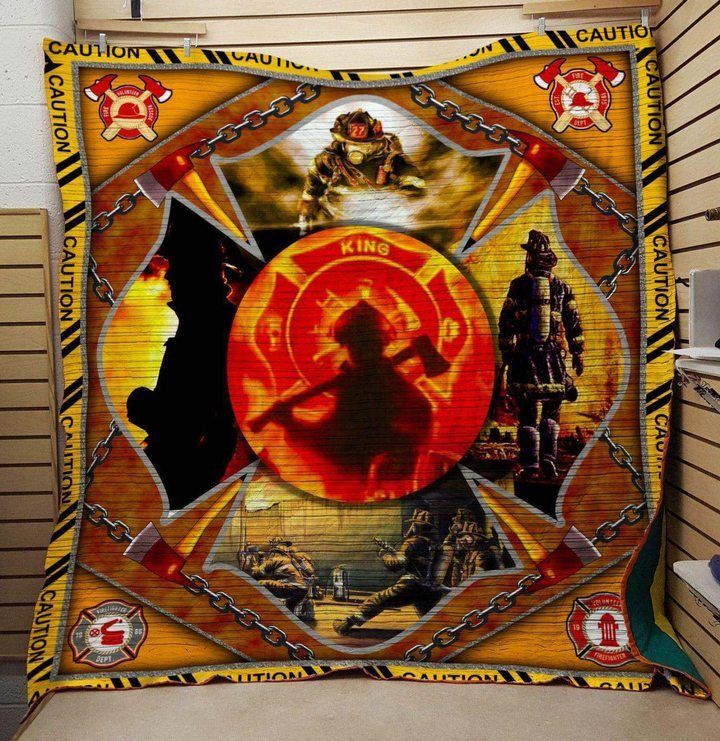 Firefighter Sherpa Fleece Blanket