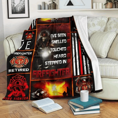 Firefighter Sherpa Fleece Blanket