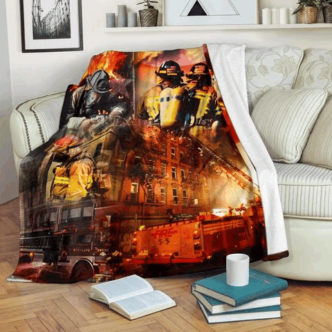 Firefighter Sherpa Fleece Blanket
