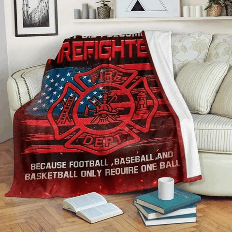 Firefighter Sherpa Fleece Blanket