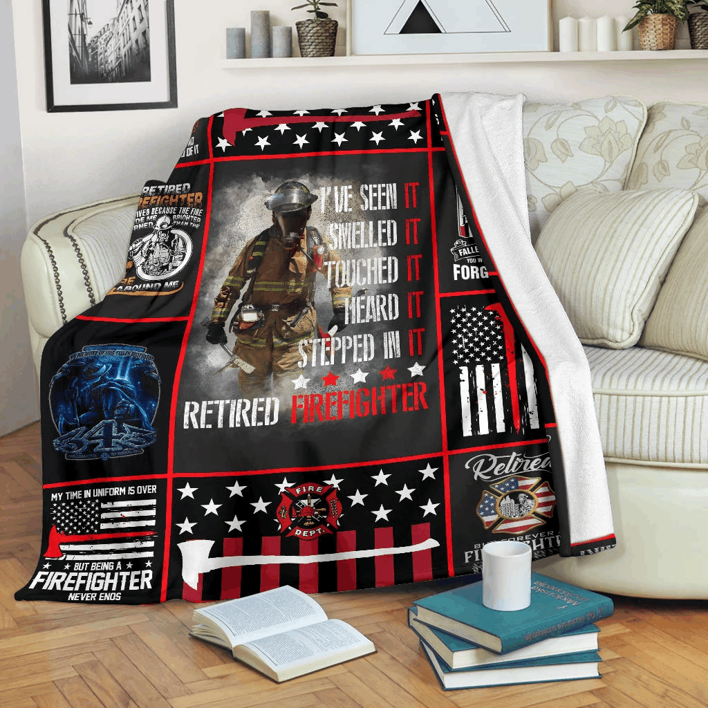 Firefighter Sherpa Fleece Blanket