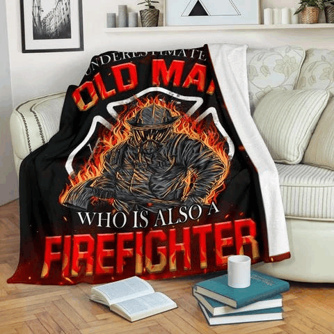 Firefighter Sherpa Fleece Blanket