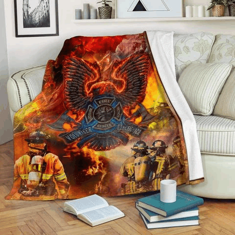 Firefighter Sherpa Fleece Blanket