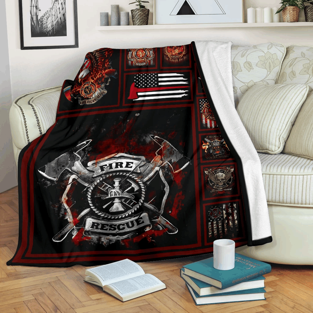 Firefighter Sherpa Fleece Blanket