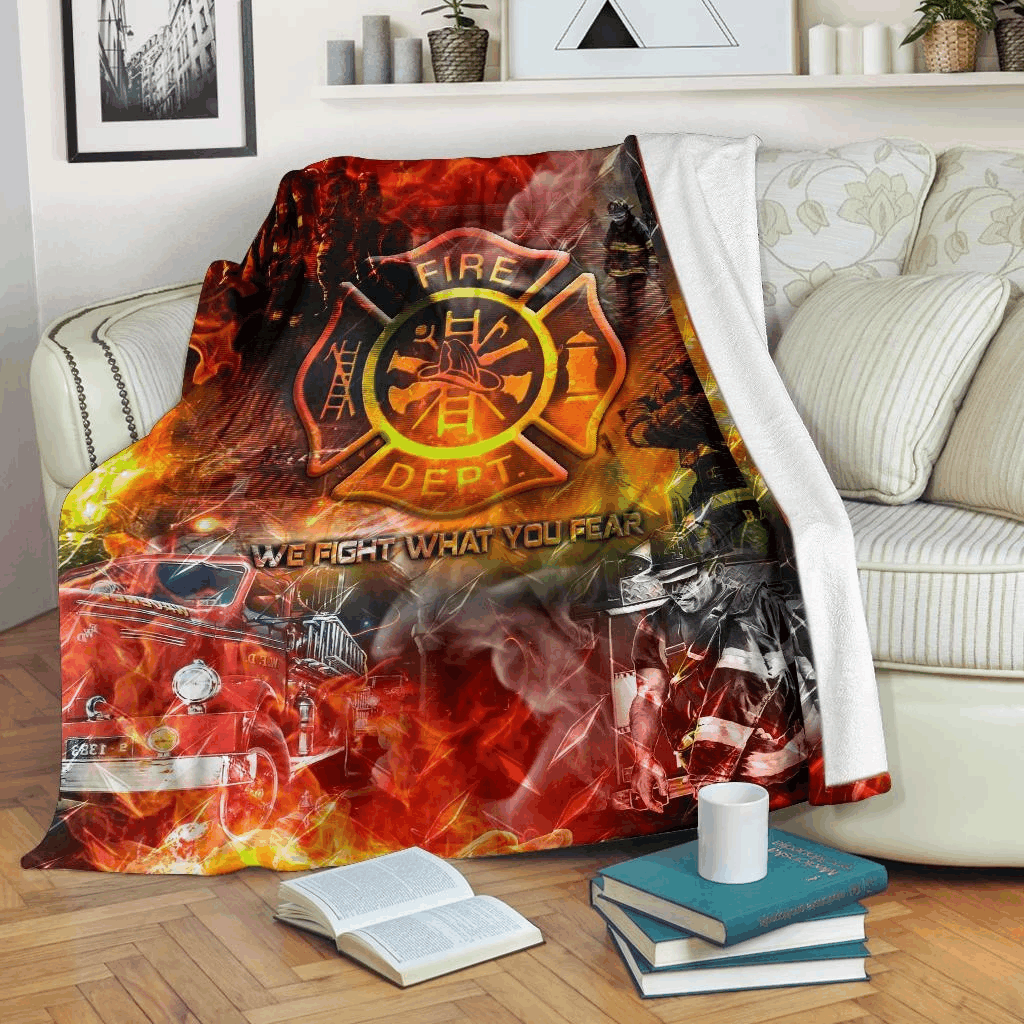 Firefighter Sherpa Fleece Blanket
