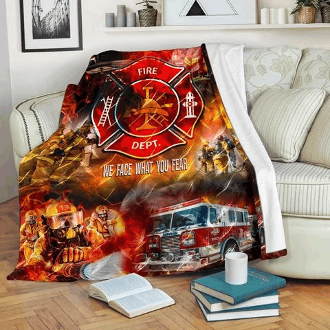 Firefighter Sherpa Fleece Blanket