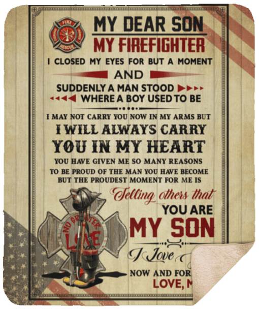 Firefighter Sherpa Fleece Blanket