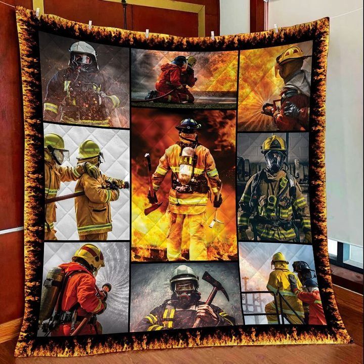 Firefighter DTC2311754 Quilt Blanket