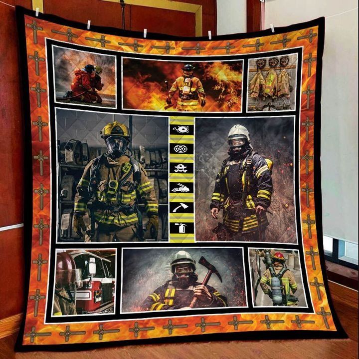 Firefighter DTC2311755 Quilt Blanket