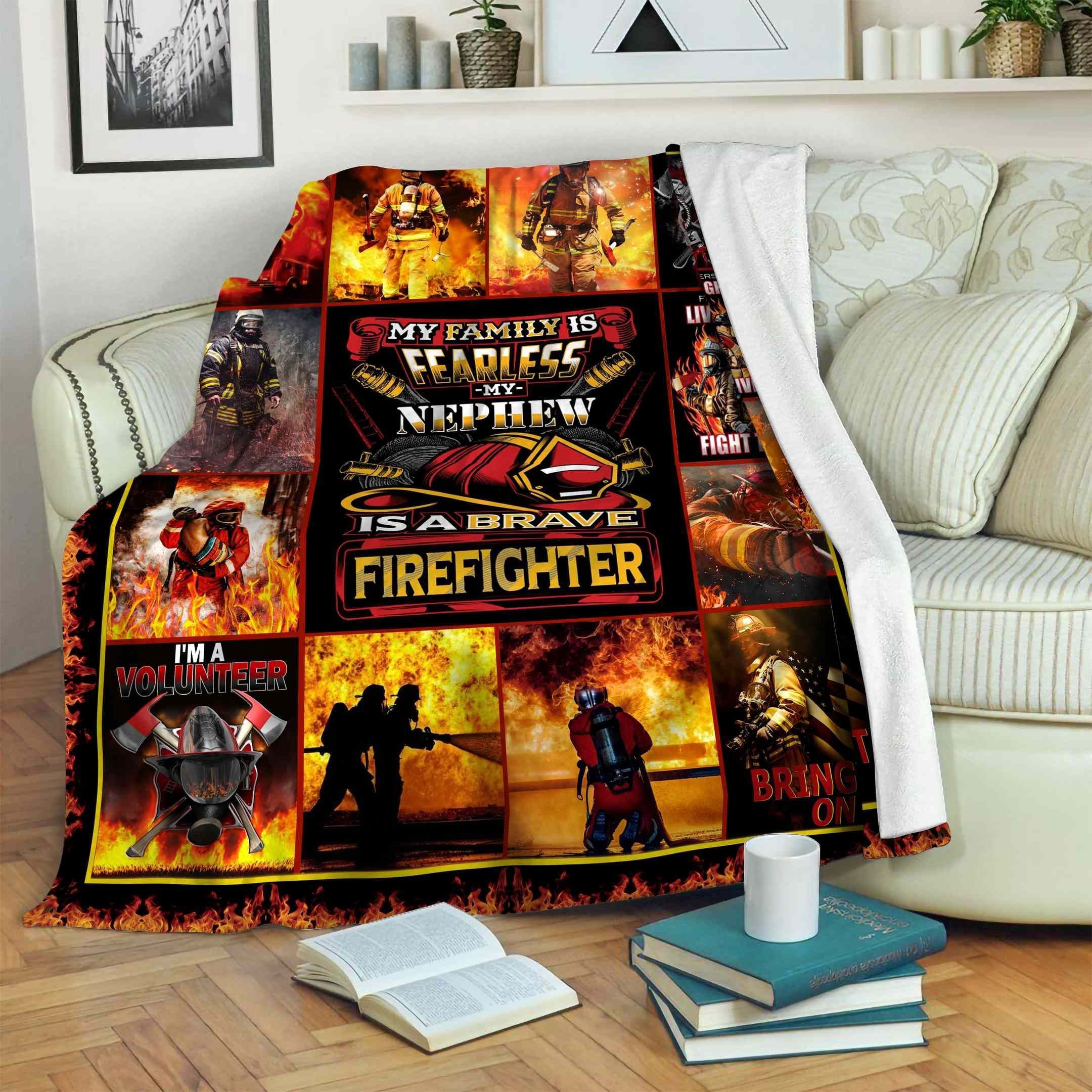 Firefighter Fleece Blanket