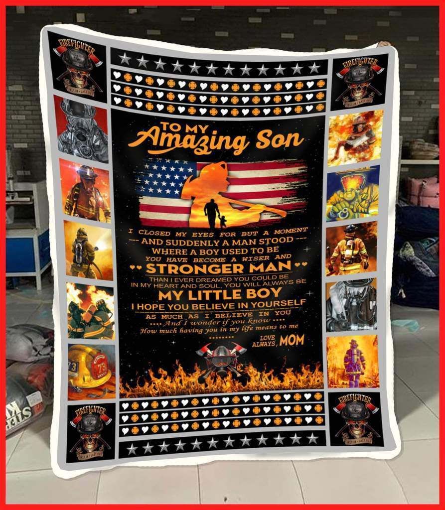 Firefighter Fleece Blanket