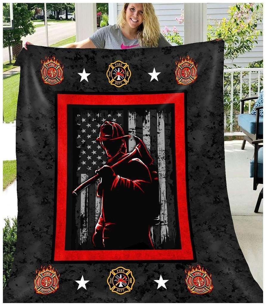 Firefighter Fleece Blanket