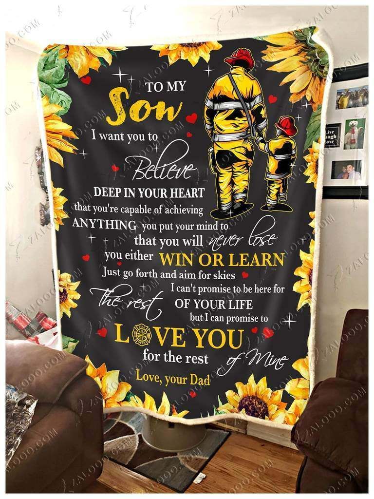 Firefighter Fleece Blanket