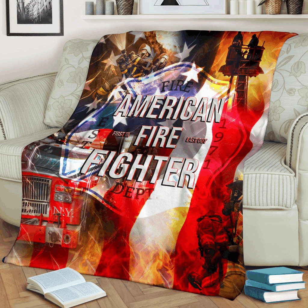 Firefighter Fleece Blanket