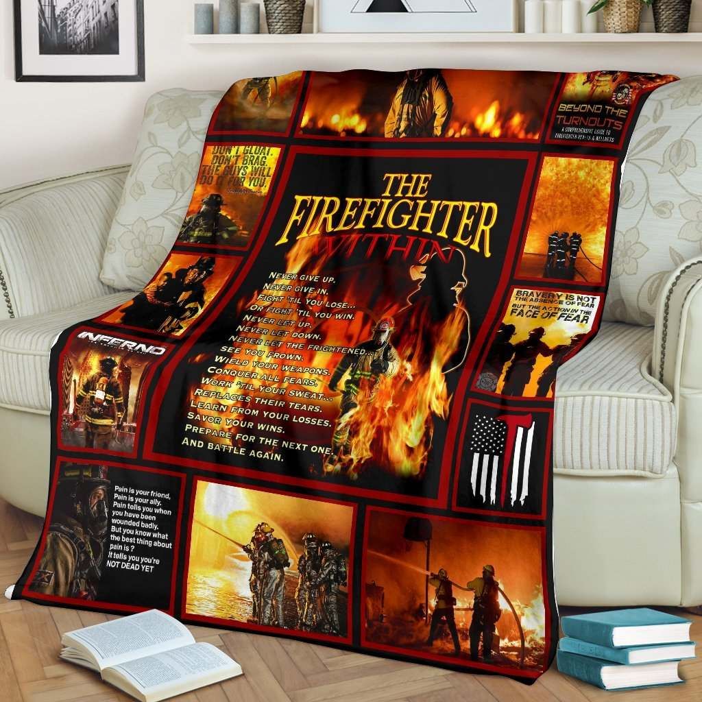 Firefighter Fleece Blanket