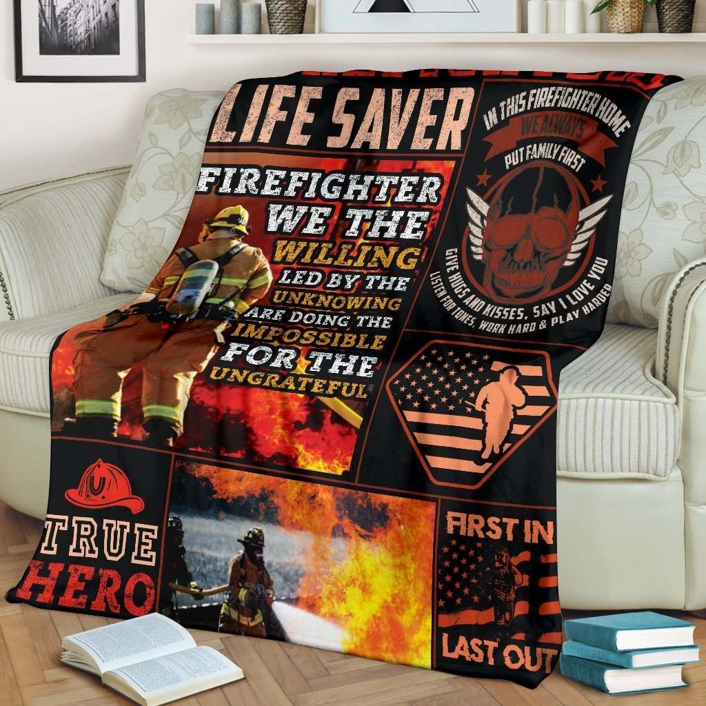 Firefighter Fleece Blanket