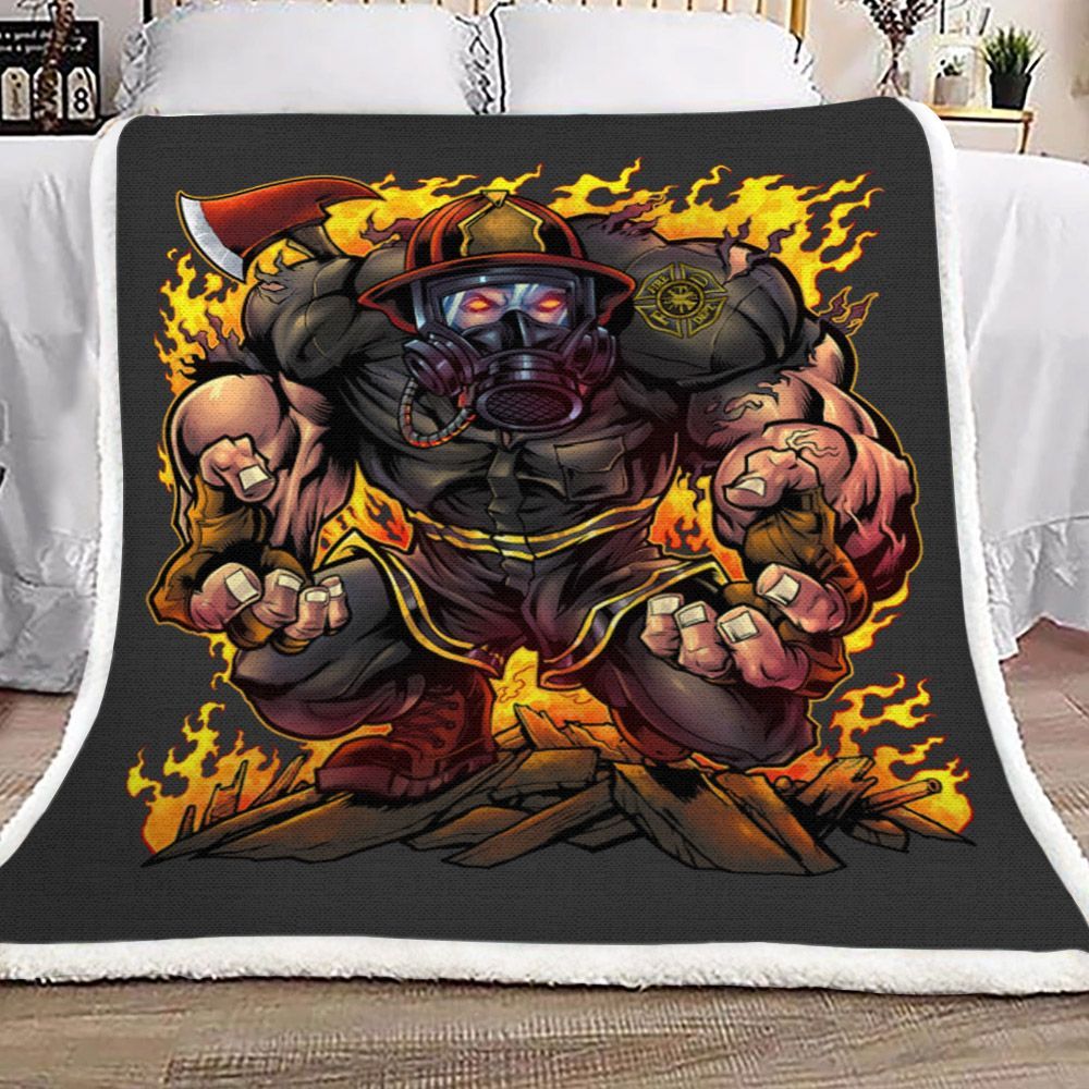 Firefighter Sherpa Fleece Blanket