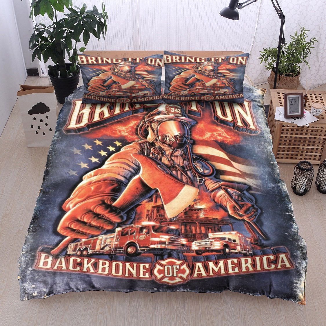 Firefighter Bedding Set