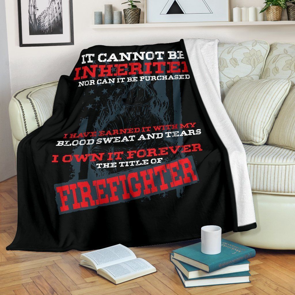 Firefighter Inherited Sherpa Fleece Blanket