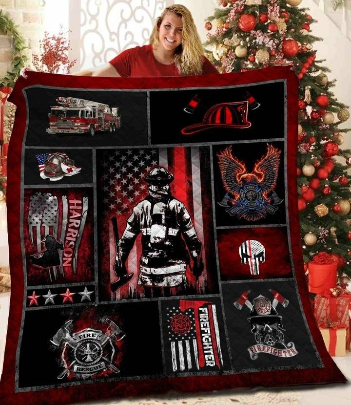 Firefighter KC2909841CL Quilt Blanket