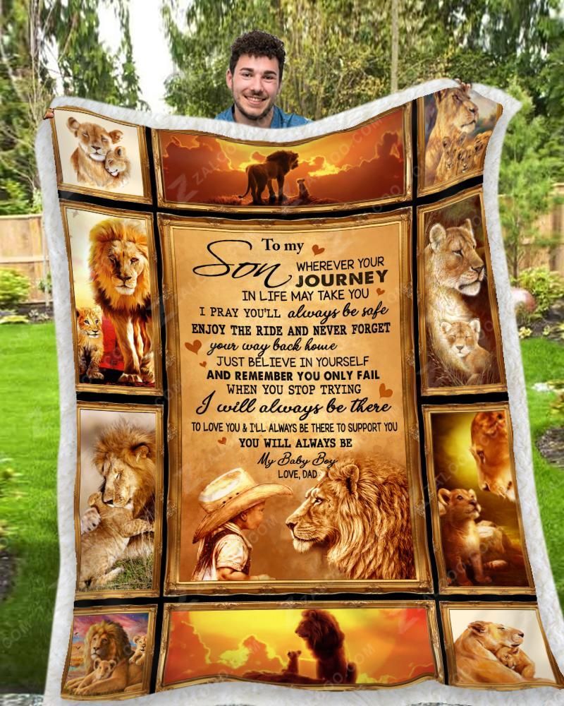 Firefighter Merry Christmas Sherpa Fleece Blanket