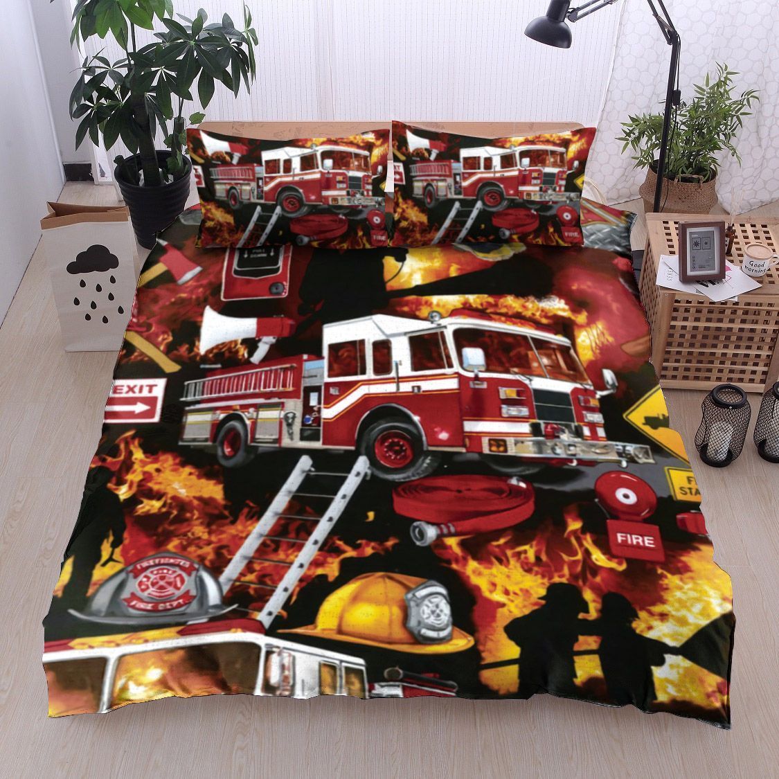 Firefighter Bedding Set
