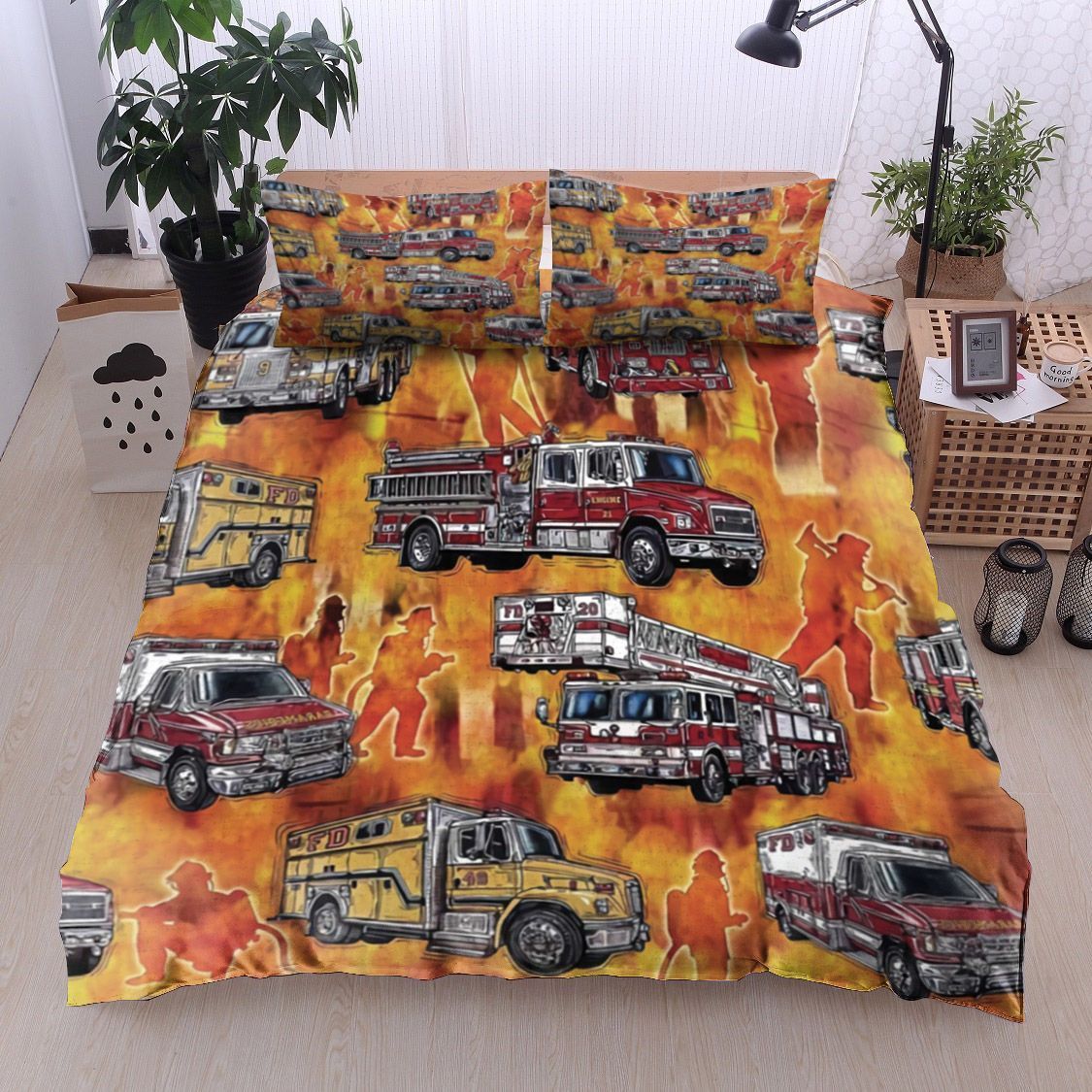 Firefighter Bedding Set