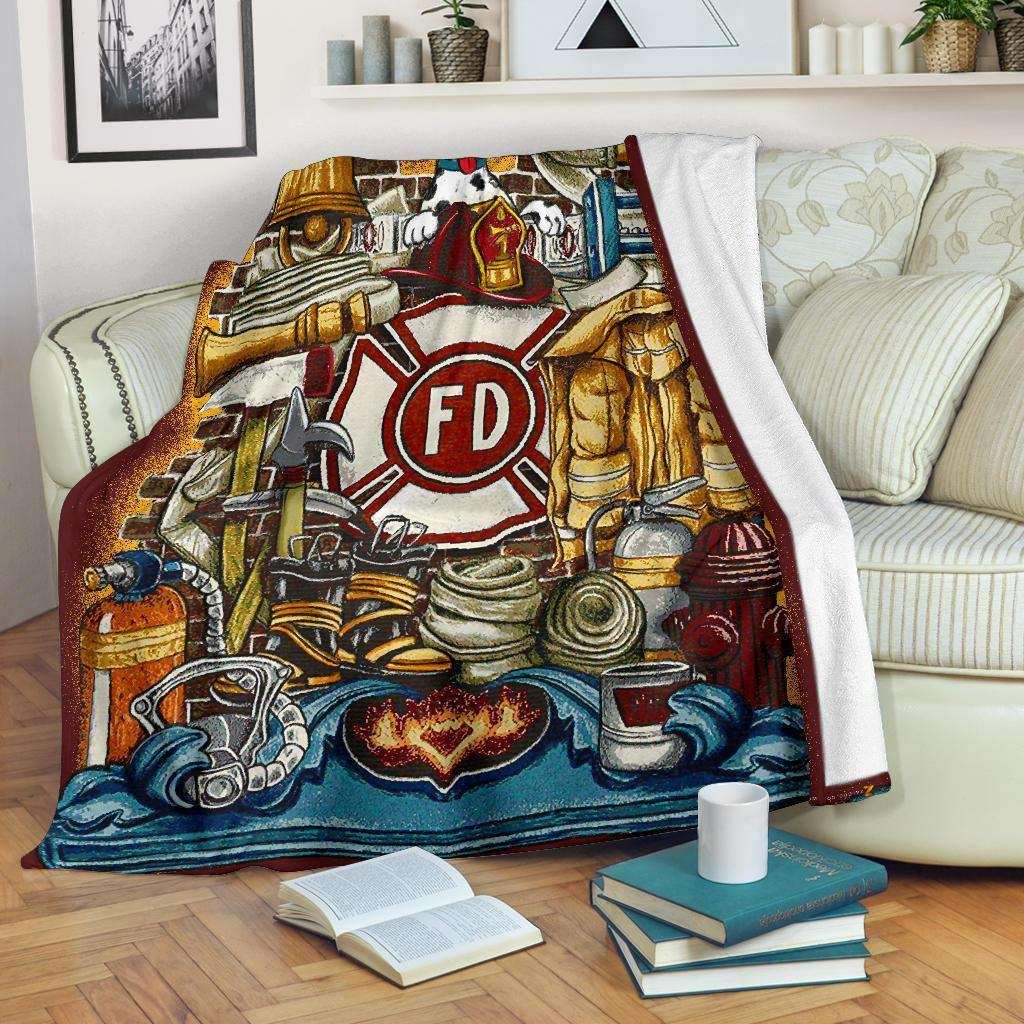 Firefighter Fleece Blanket