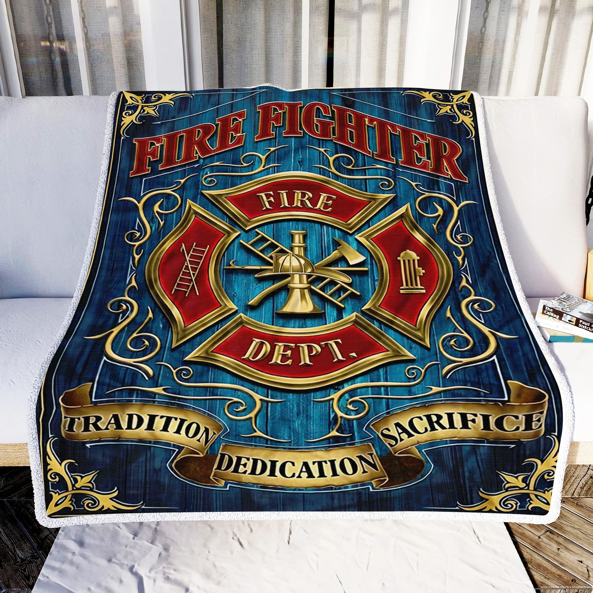 Firefighter Fleece Blanket