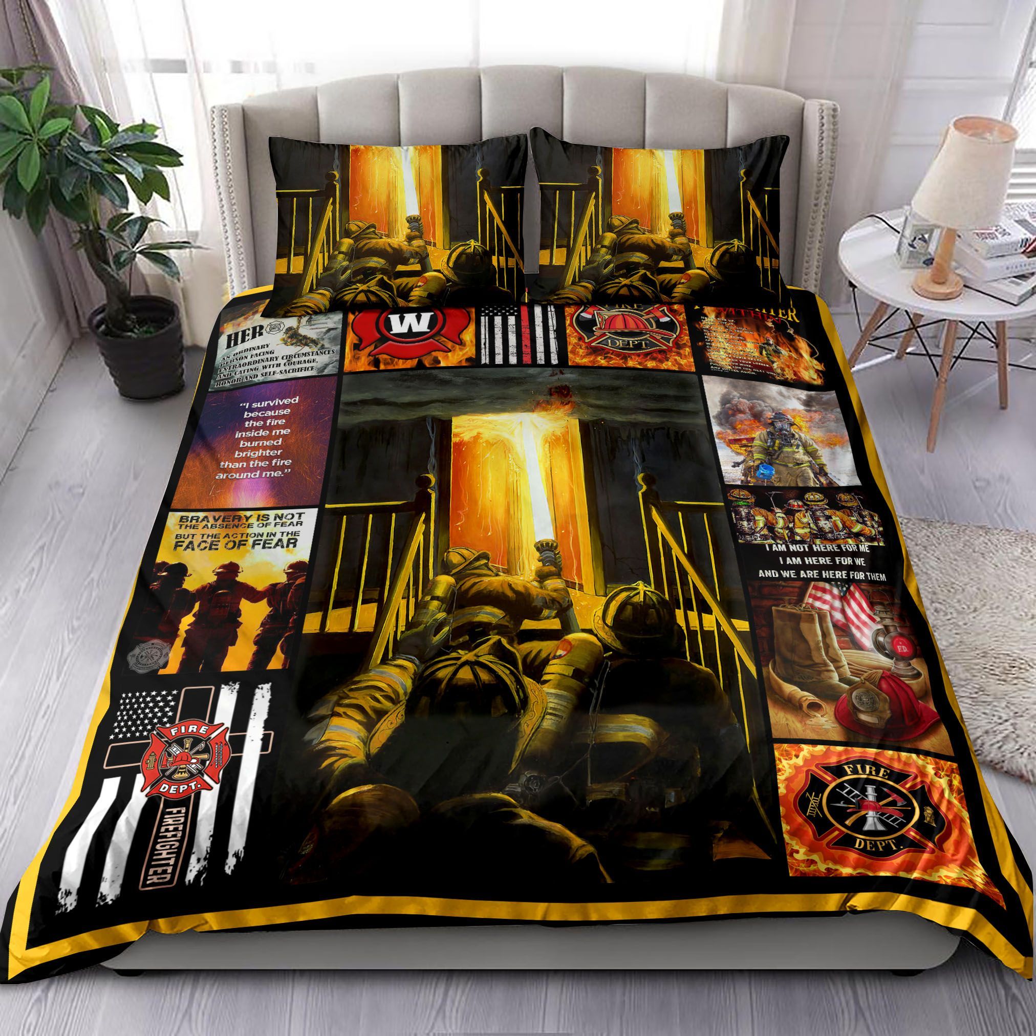 Firefighter Bedding Set