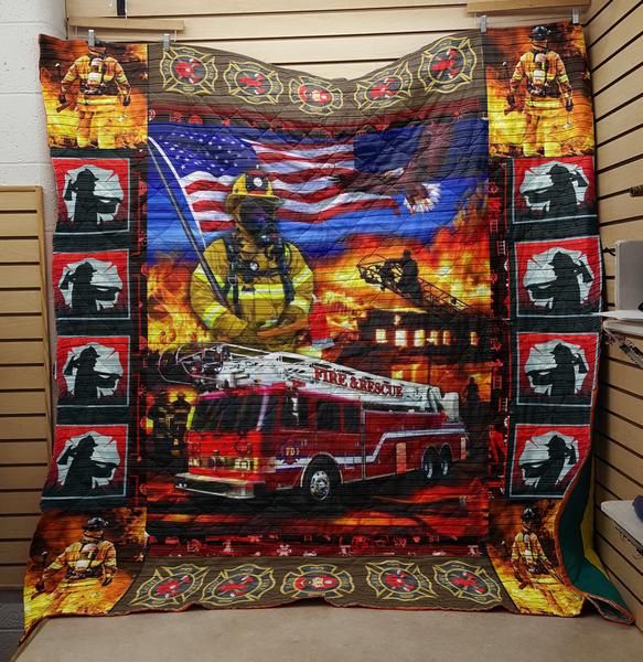 Firefighter On My Way Quilt Blanket DHC0201201044TD
