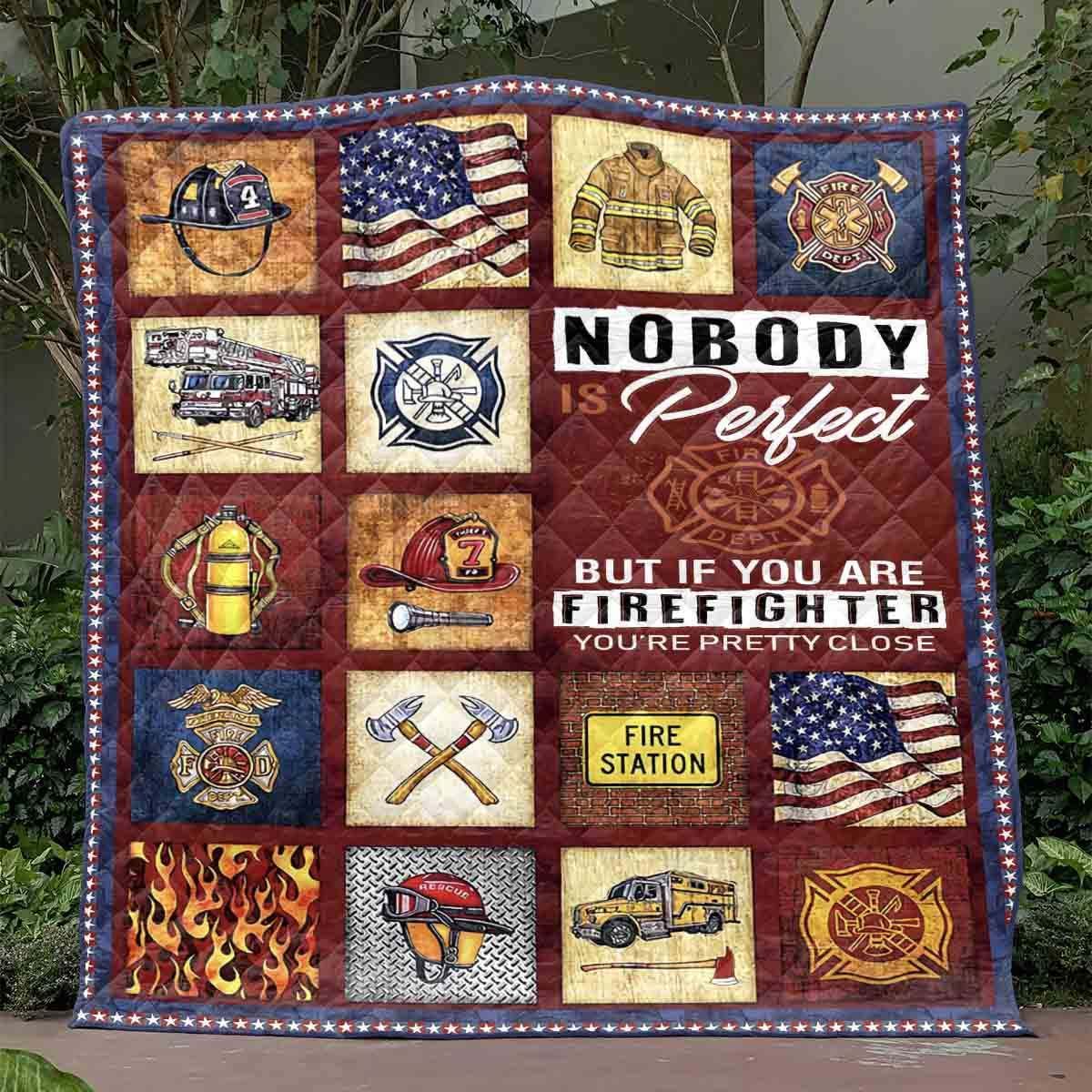 Firefighter PKT200616 Quilt Blanket