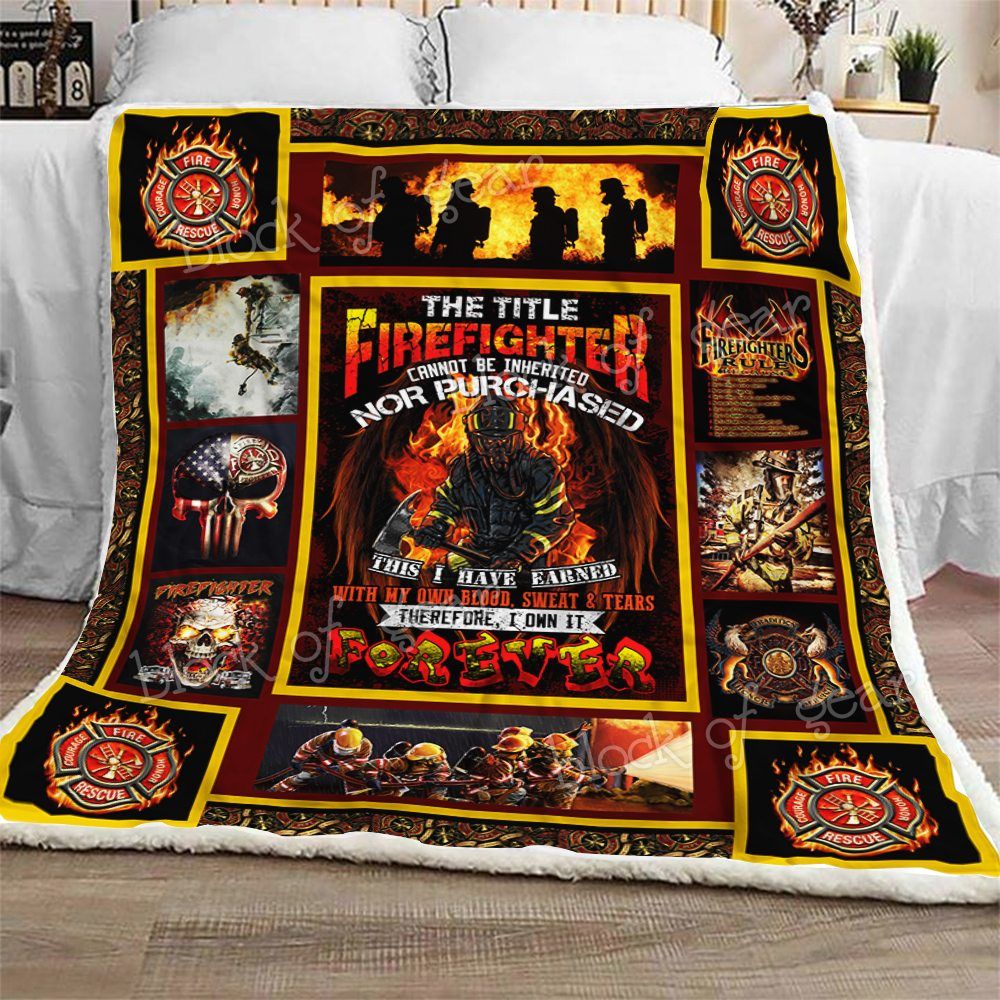 Firefighter Pride Sherpa Fleece Blanket